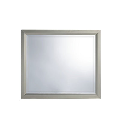 36" Silver Framed Dresser Mount Mirror HomeRoots