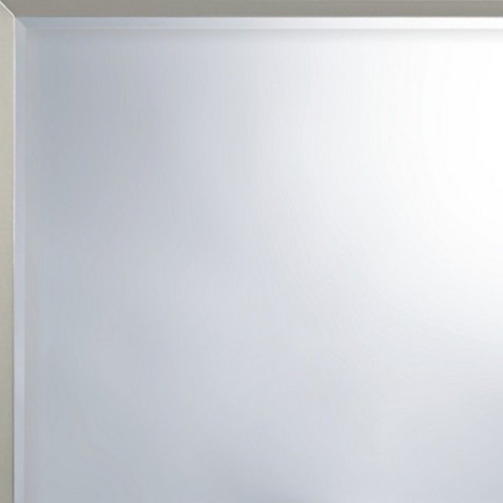 36" Silver Framed Dresser Mount Mirror — view 3