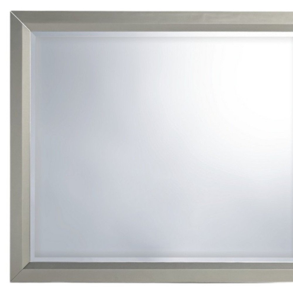 36" Silver Framed Dresser Mount Mirror — view 4