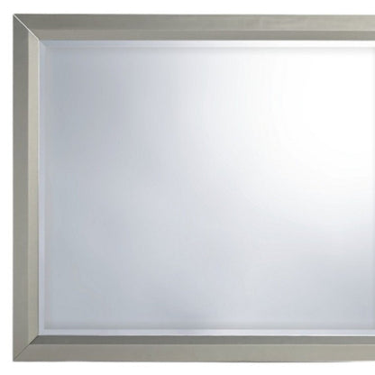 36" Silver Framed Dresser Mount Mirror HomeRoots