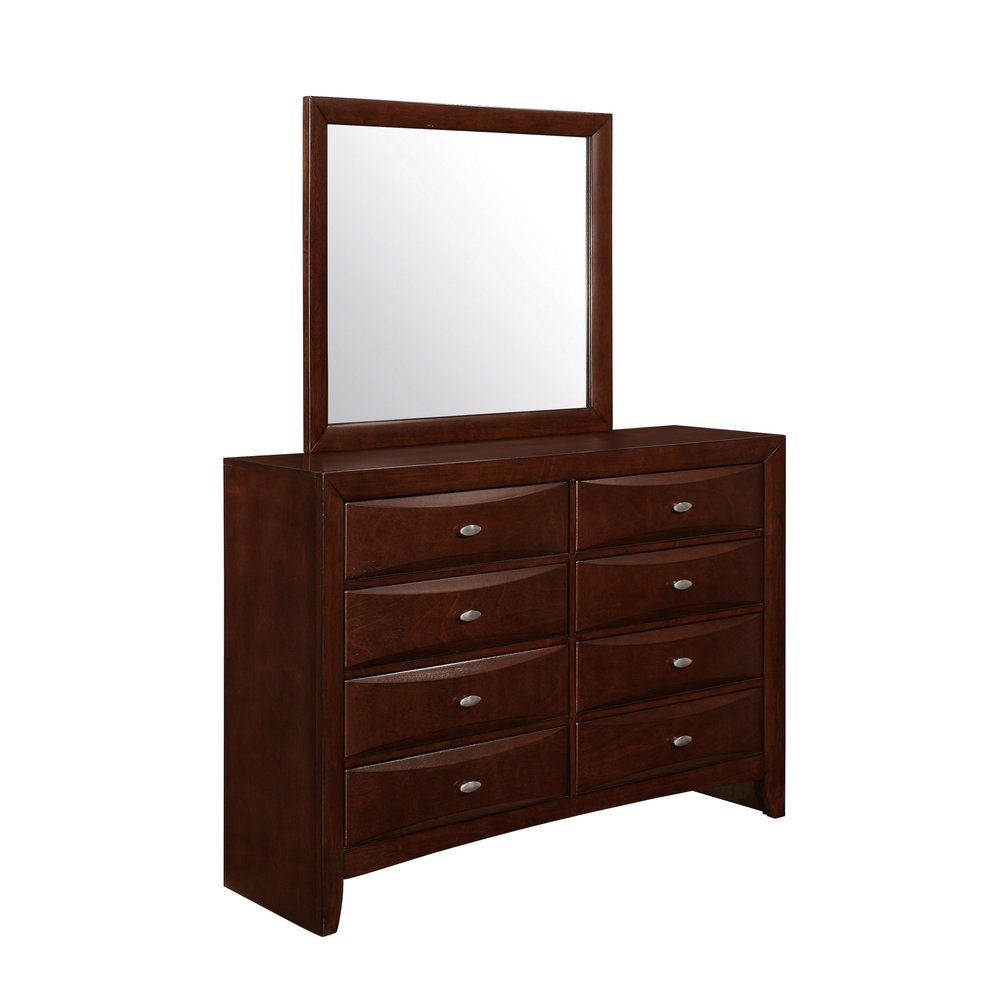 New Merlot Chest With 5 Chambared Drawer HomeRoots