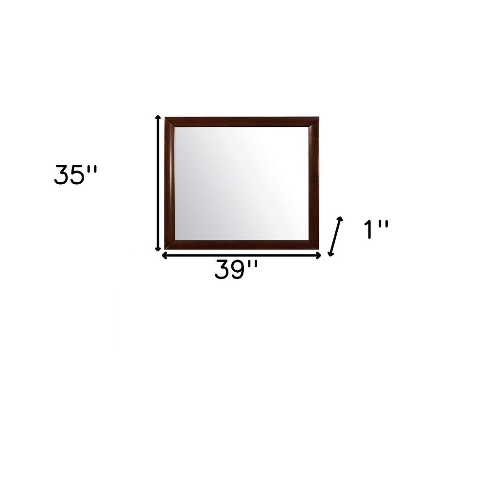 35" Merlot Framed Accent Mirror HomeRoots