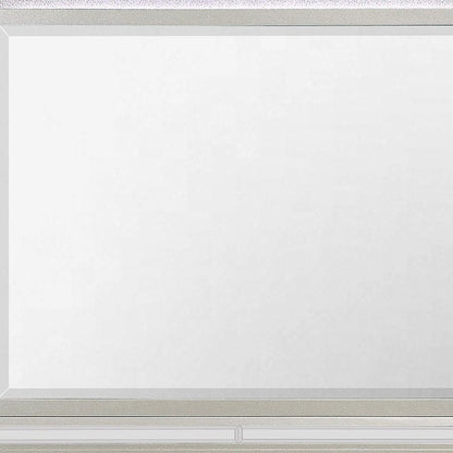 38" Champagne Wood Lighted Mounted Accent Mirror HomeRoots