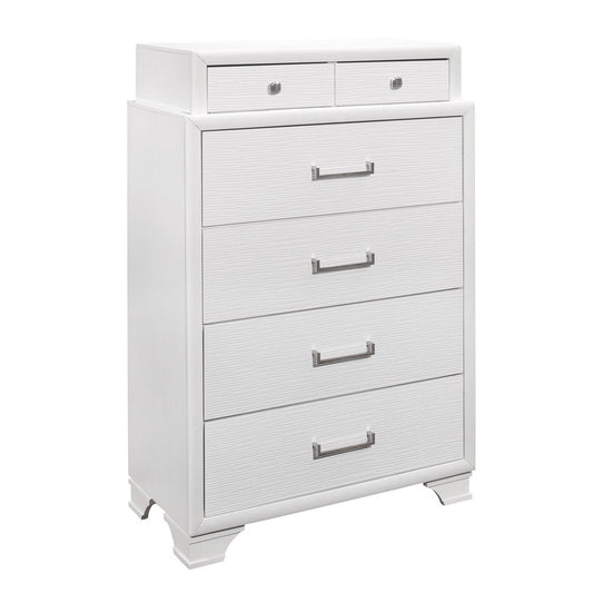 White Chest With 6 Drawers HomeRoots