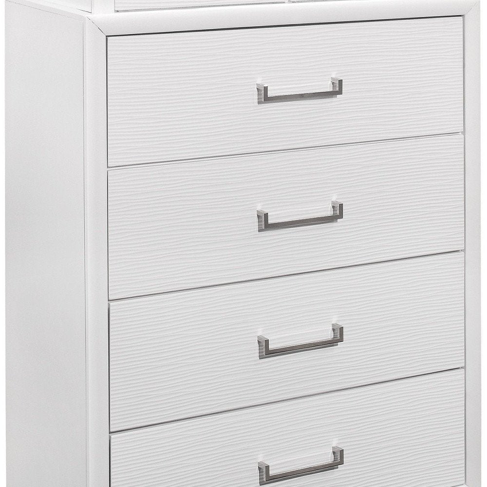 White Chest With 6 Drawers HomeRoots