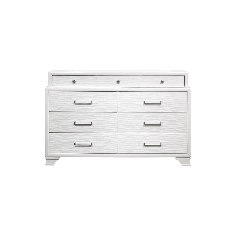 White Chest With 6 Drawers HomeRoots