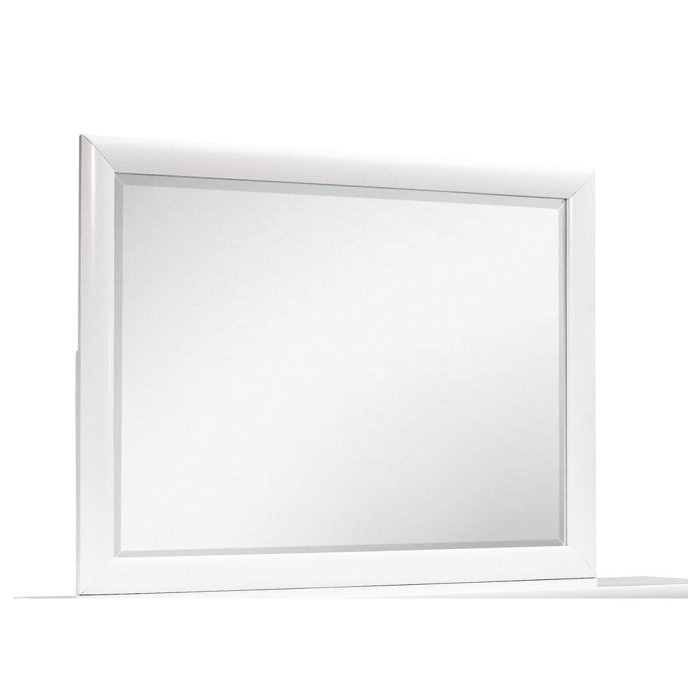 34" White Wood Framed Accent Mirror — view 7