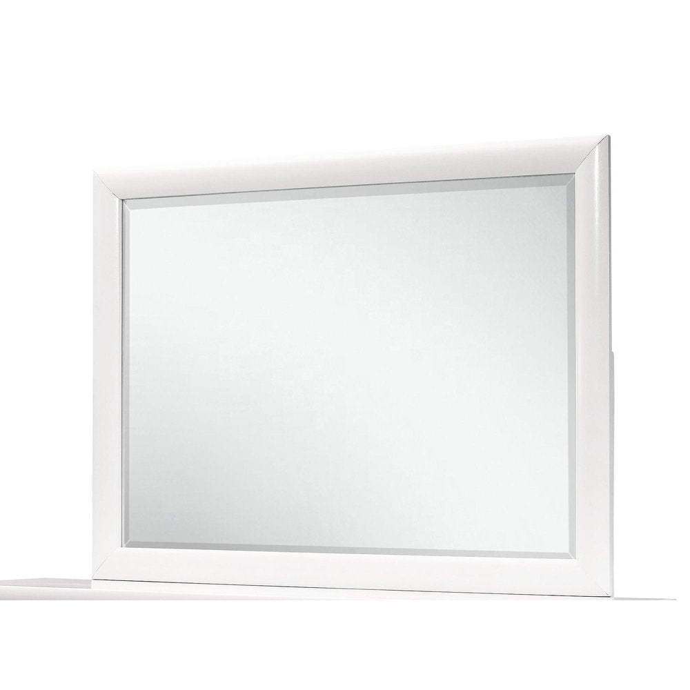 34" White Wood Framed Accent Mirror — view 8