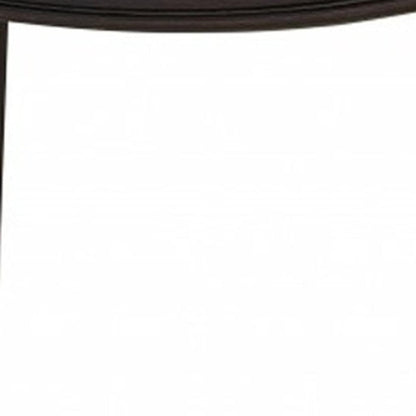 26" Dark Red And Espresso Faux Leather And Solid Wood Backless Counter Height Bar Chair HomeRoots