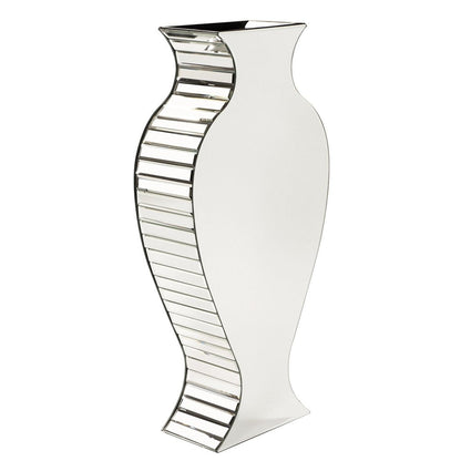 28" Clear Crystal Glass Table Vase HomeRoots