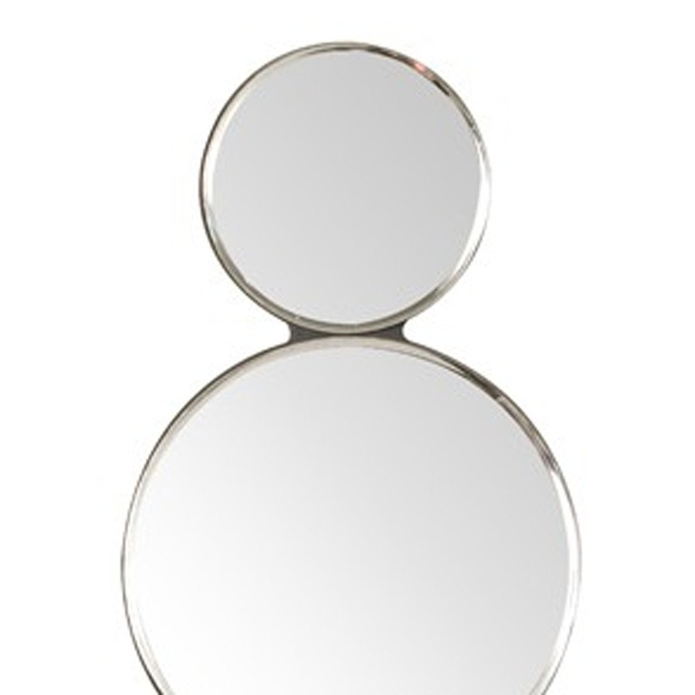 Silver and Clear Modern Bling Mirrored Wall Sconce — view 8