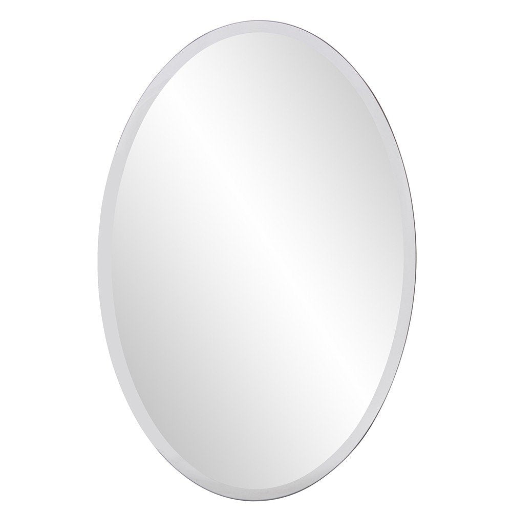 Oval Shaped Frameless Mirror HomeRoots