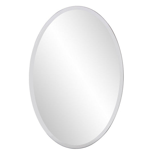 Oval Shaped Frameless Mirror HomeRoots