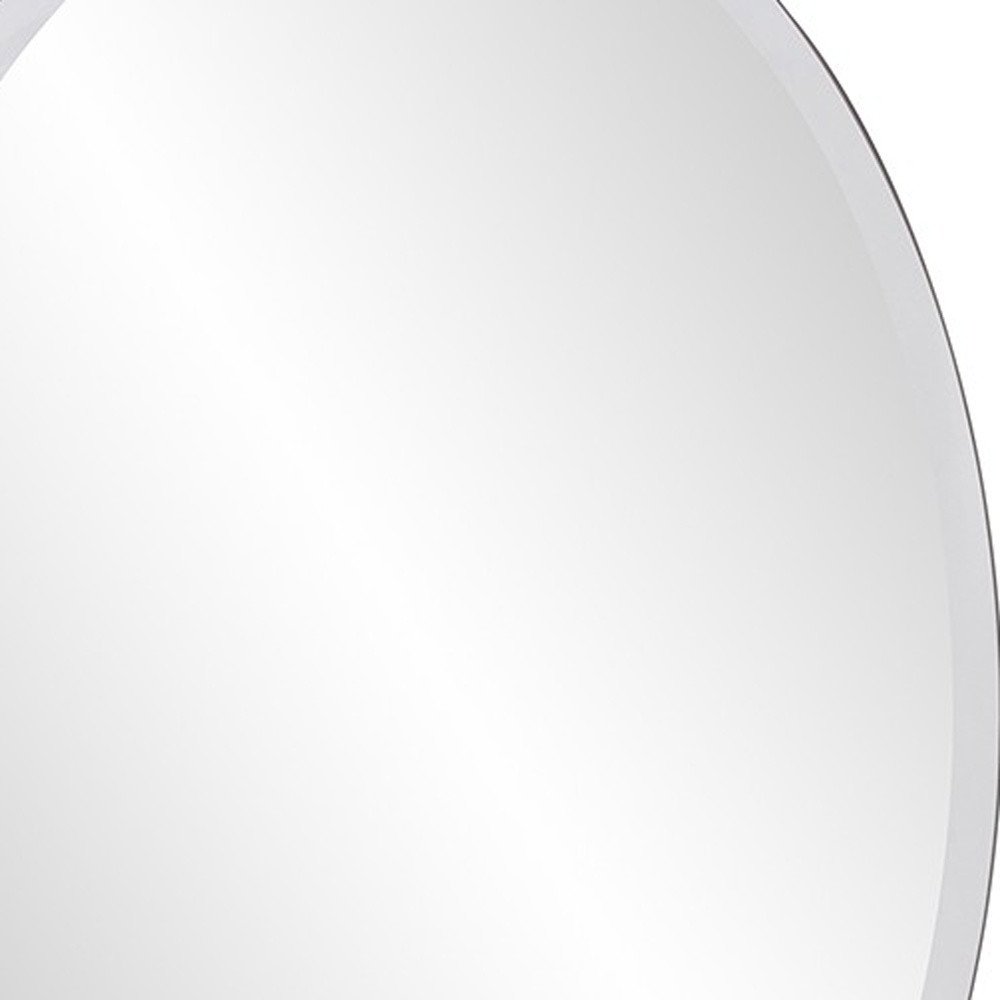 Oval Shaped Frameless Mirror HomeRoots