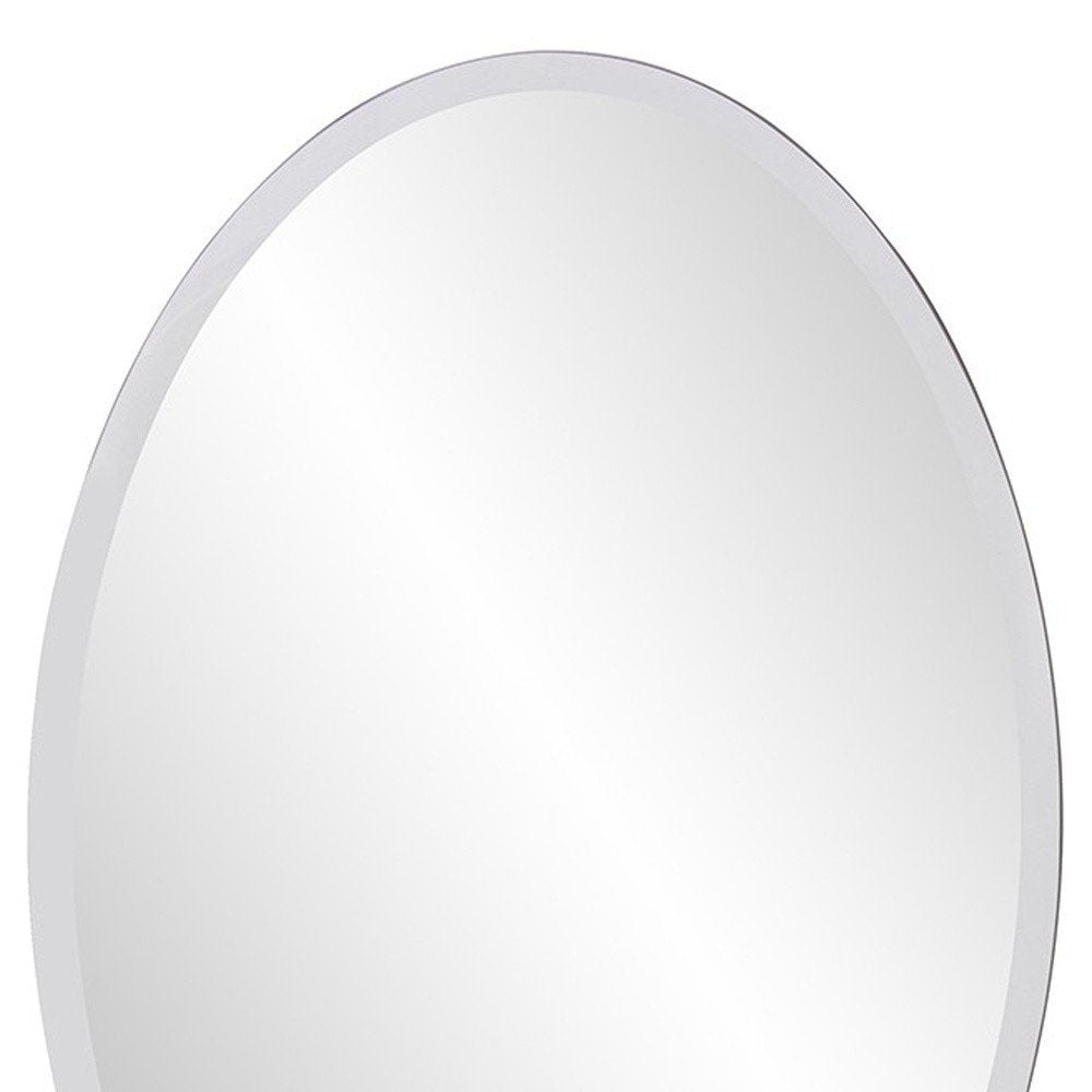 Oval Shaped Frameless Mirror HomeRoots