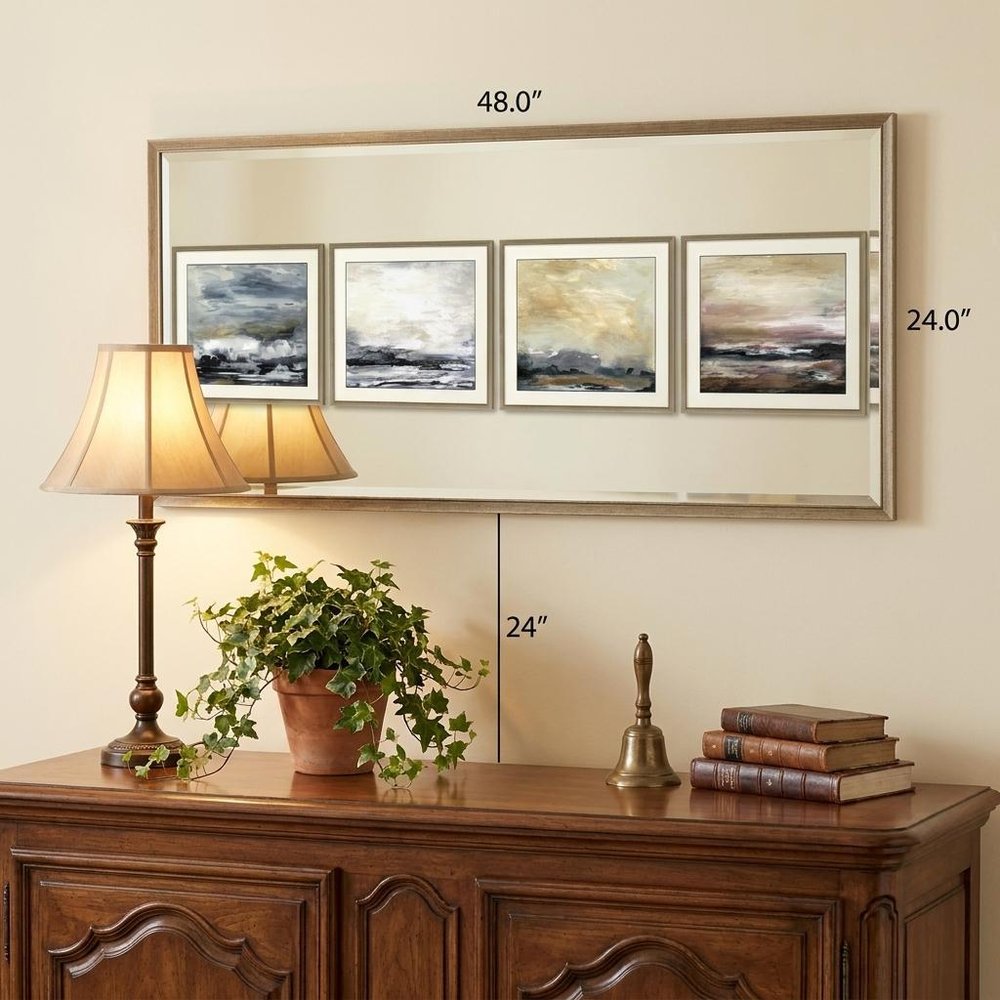 48" Wood Framed Accent Mirror HomeRoots