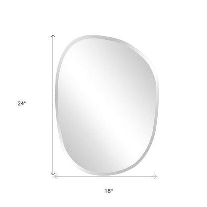24" Abstract Unframed Accent Mirror HomeRoots