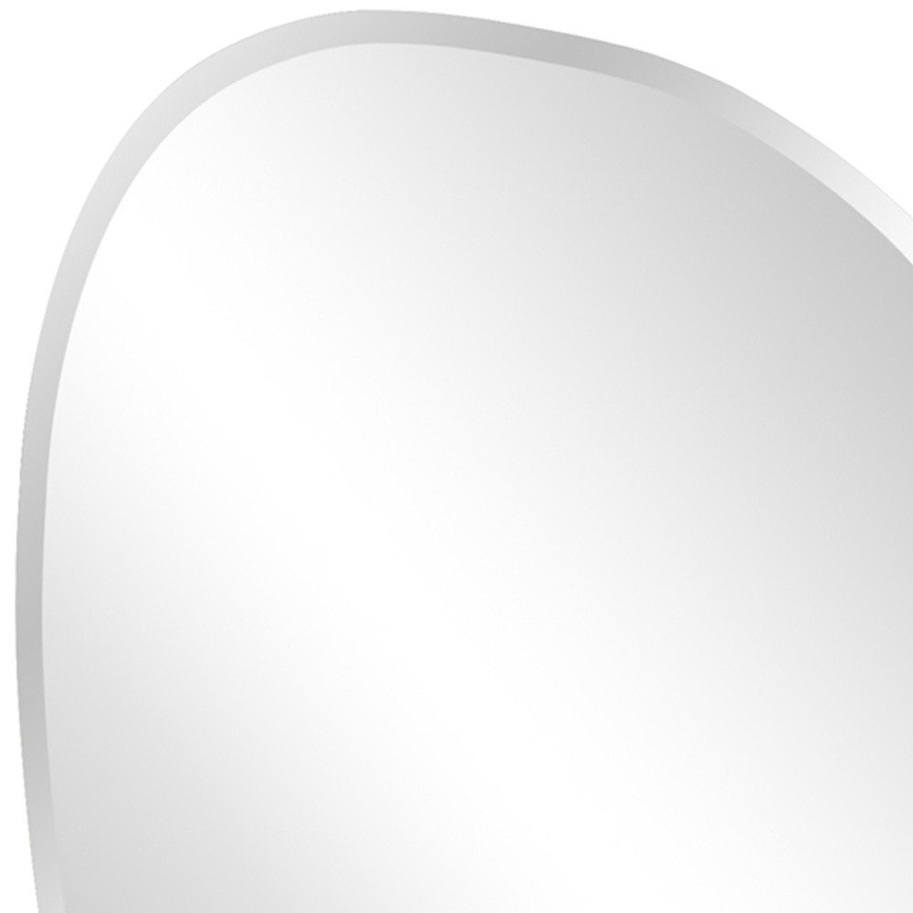 24" Abstract Unframed Accent Mirror HomeRoots
