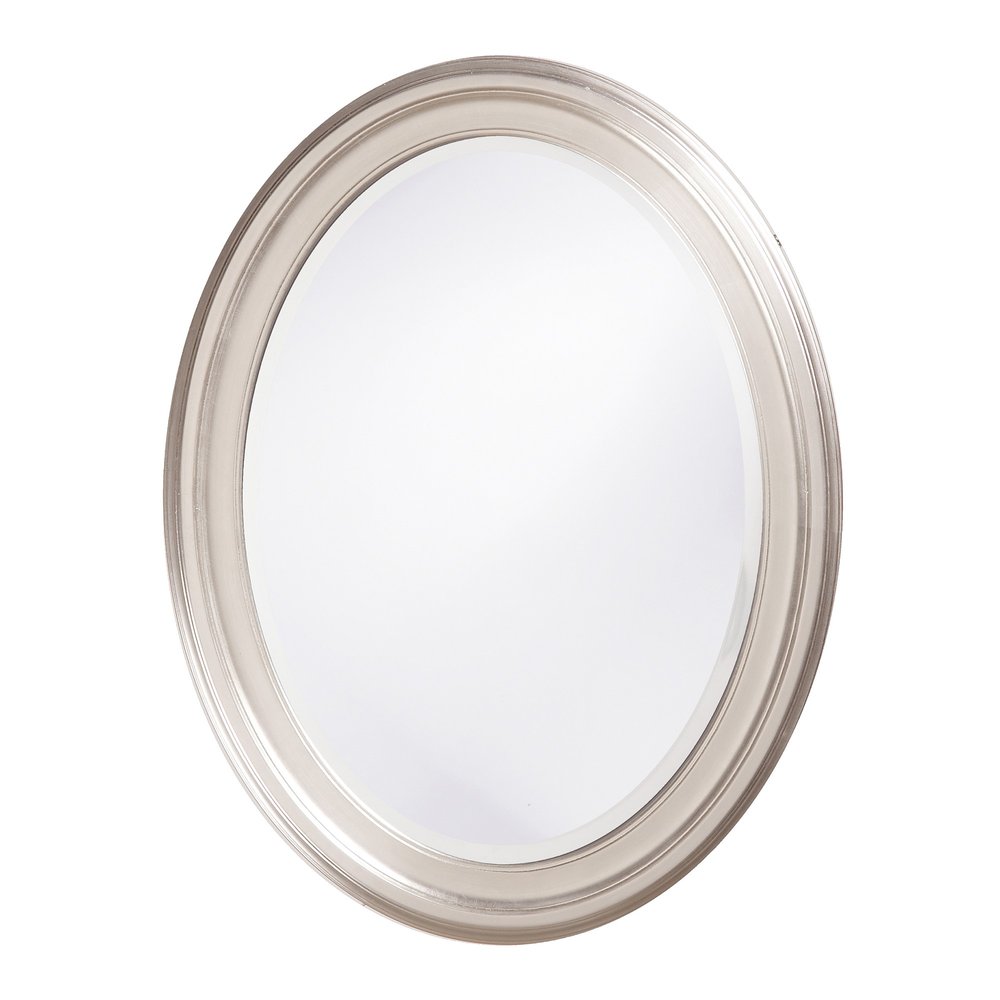 33" Silver Oval Framed Accent Mirror — view 2