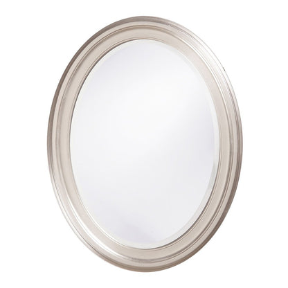 33" Silver Oval Framed Accent Mirror HomeRoots