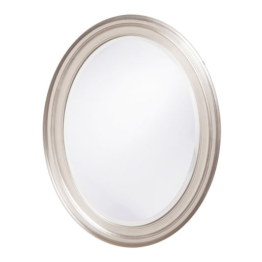 33" Silver Oval Framed Accent Mirror HomeRoots