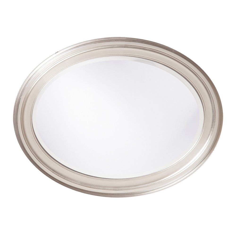 33" Silver Oval Framed Accent Mirror — view 3