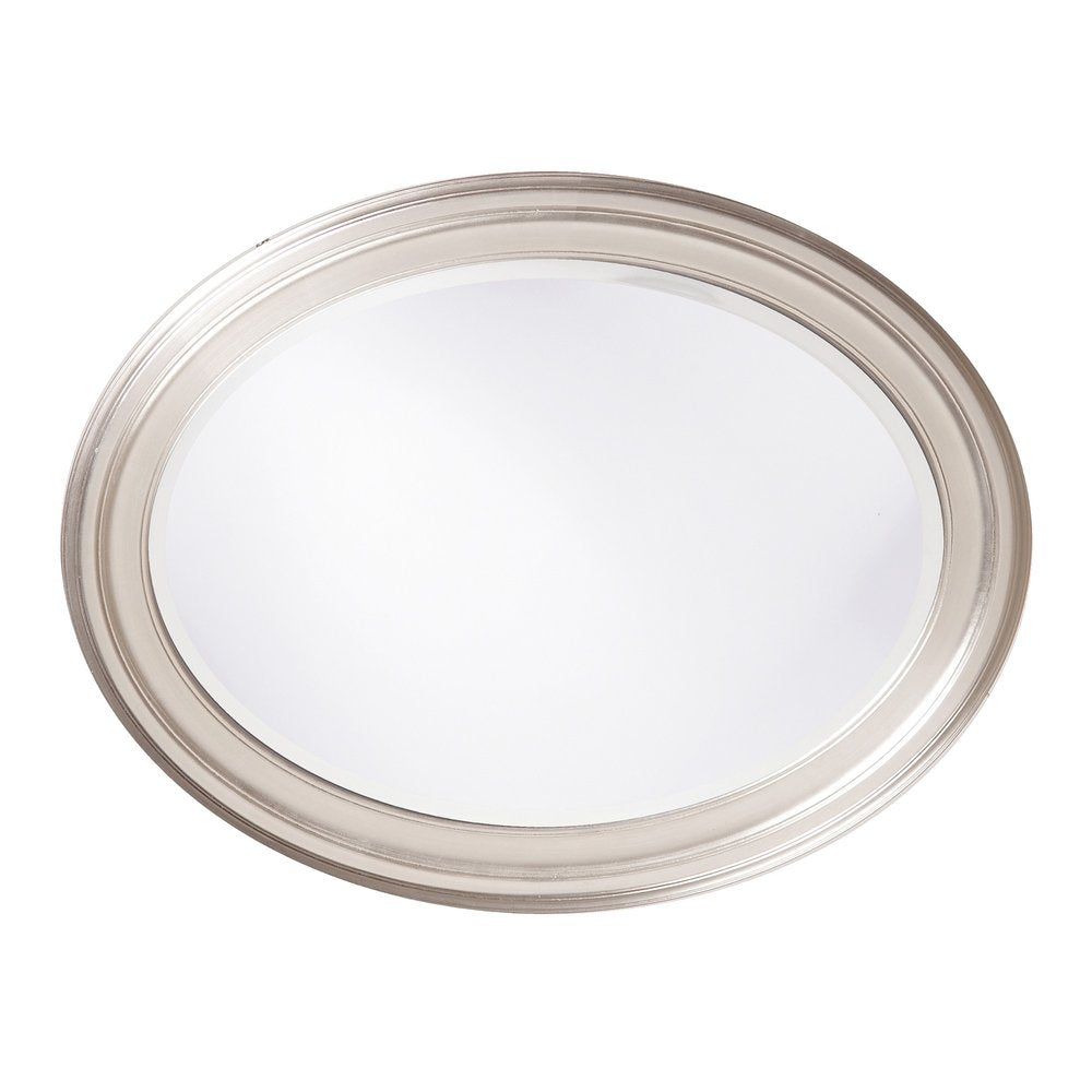 33" Silver Oval Framed Accent Mirror — view 3
