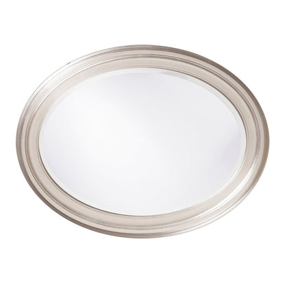 33" Silver Oval Framed Accent Mirror HomeRoots