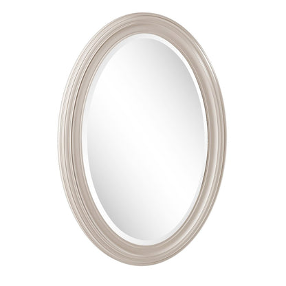 33" Silver Oval Framed Accent Mirror HomeRoots