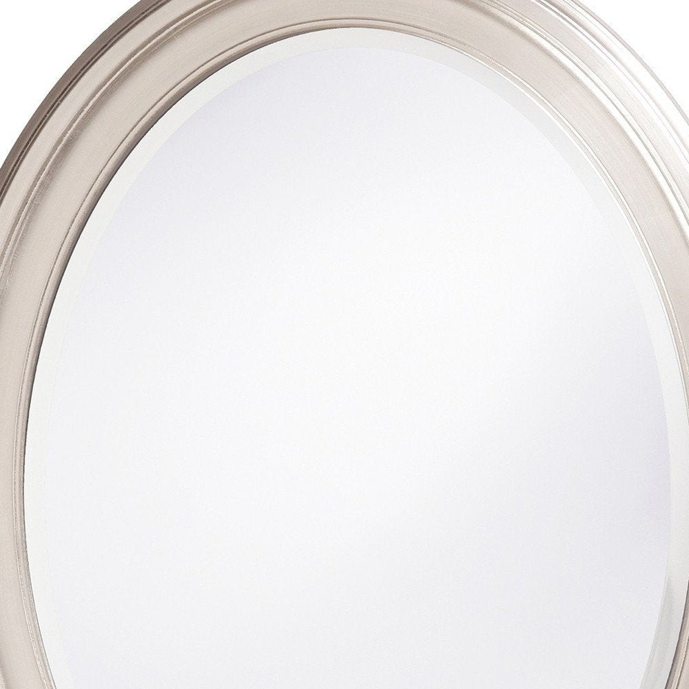 33" Silver Oval Framed Accent Mirror — view 7