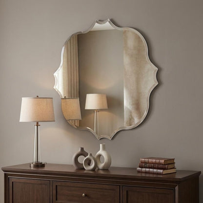 36" Quatrefoil Unframed Accent Mirror HomeRoots
