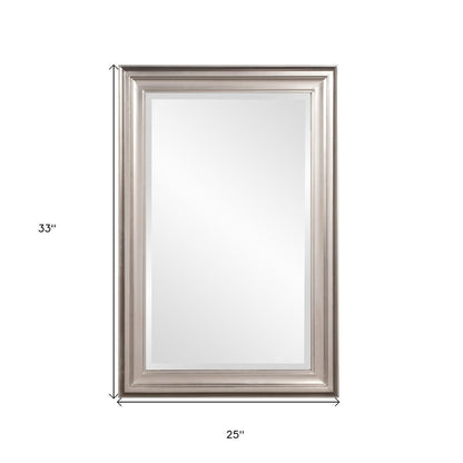 33" Silver Framed Accent Mirror HomeRoots
