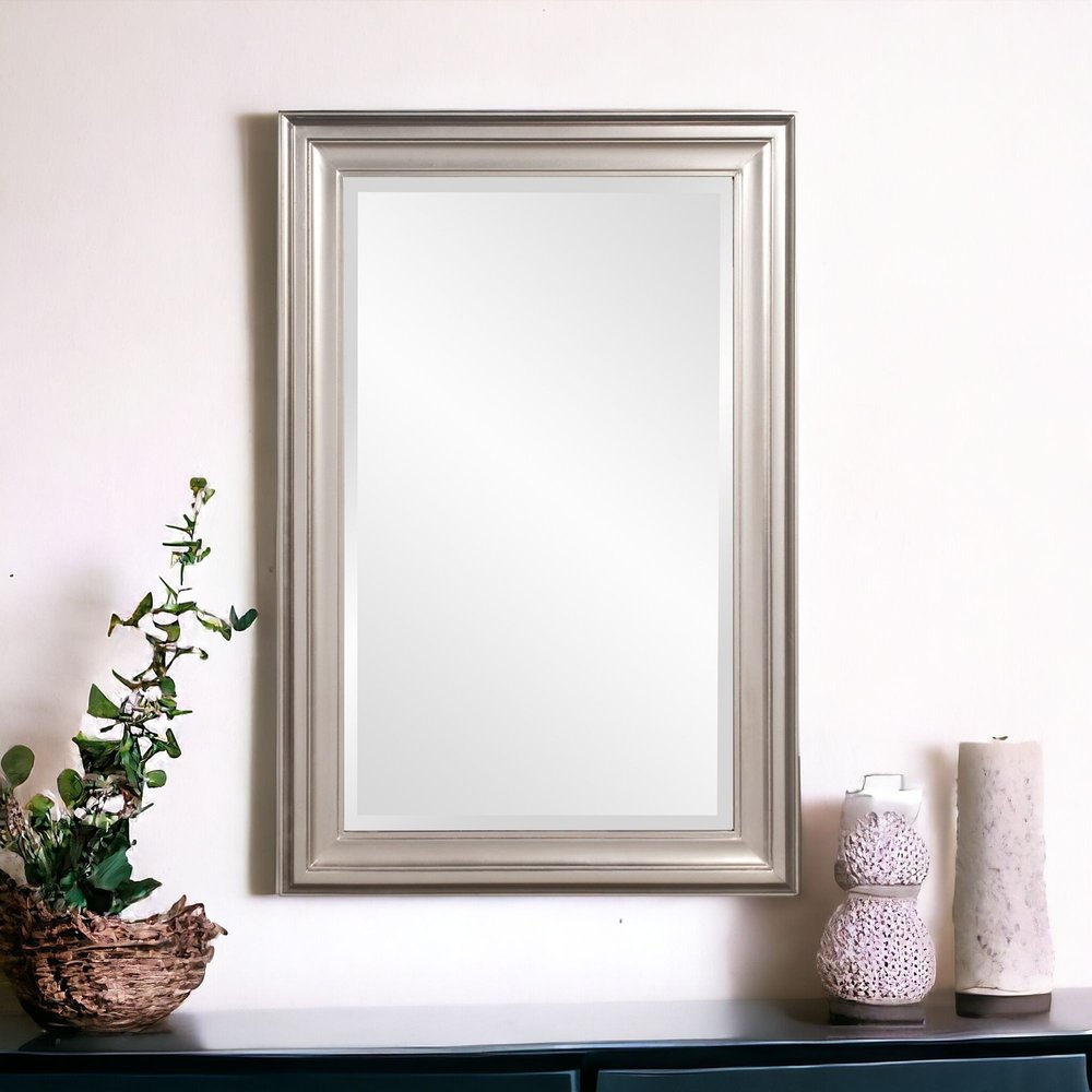 33" Silver Framed Accent Mirror HomeRoots