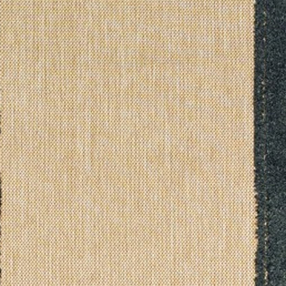 8' Beige And Black Indoor Outdoor Area Rug