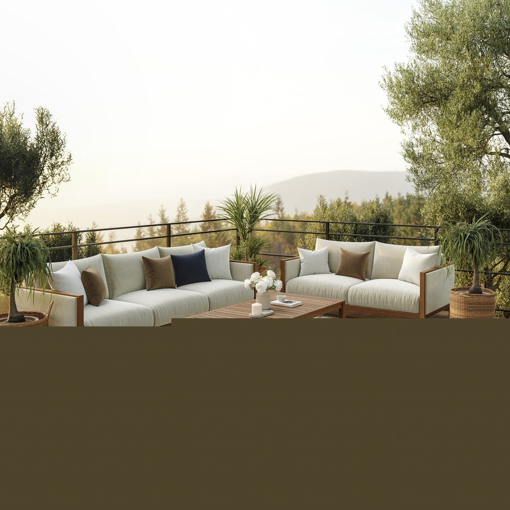 6' Gray And Ivory Floral Indoor Outdoor Area Rug HomeRoots