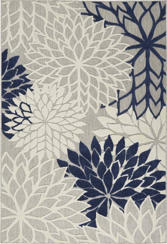 4' X 6' Black And White Indoor Outdoor Area Rug — view 216