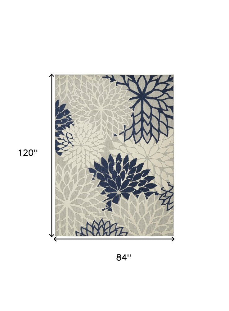 4' X 6' Black And White Indoor Outdoor Area Rug — view 235