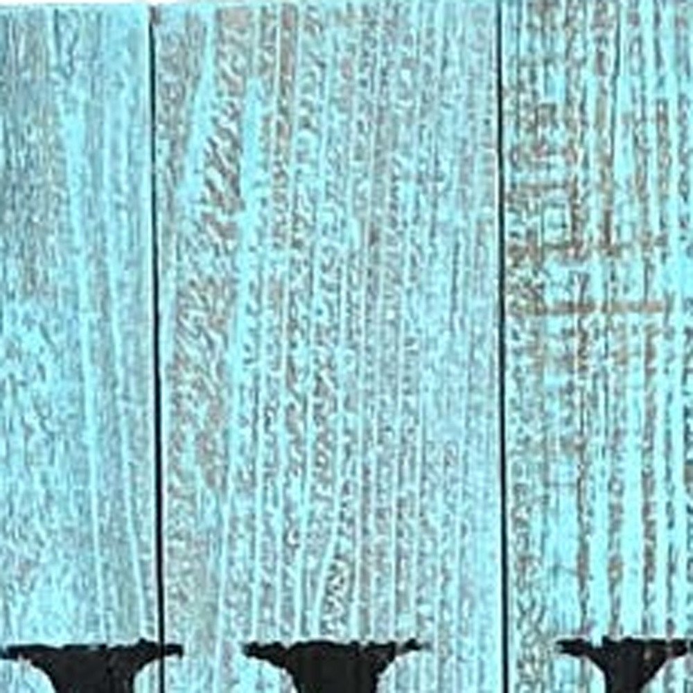 5' Rustic Light Aqua Blue Front Porch Welcome Sign HomeRoots