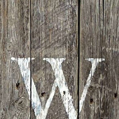 5' Rustic Dark Gray and White Wood Porch Welcome Sign HomeRoots