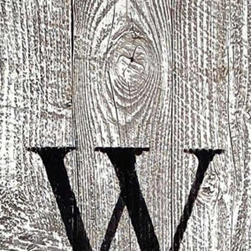 60" Whitewash And Black Solid Wood Welcome Porch Sign HomeRoots