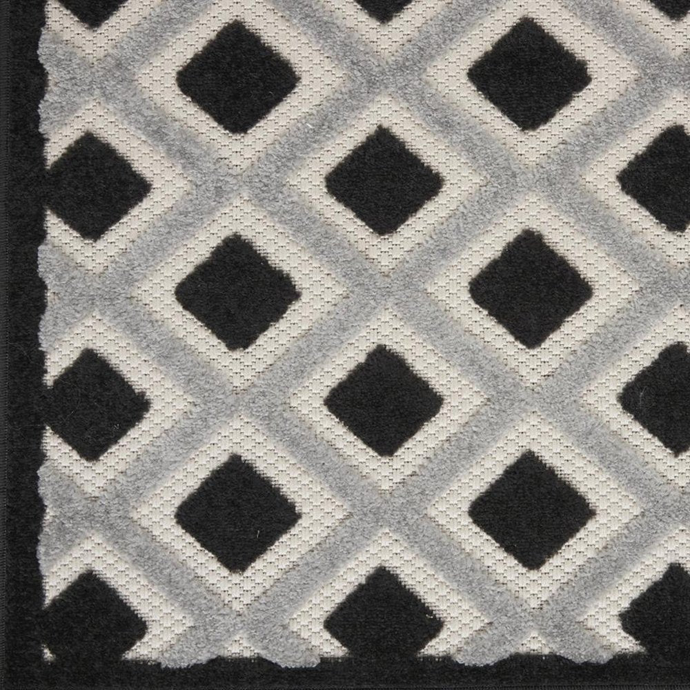 8' X 11' Blue And Gray Indoor Outdoor Area Rug — view 12