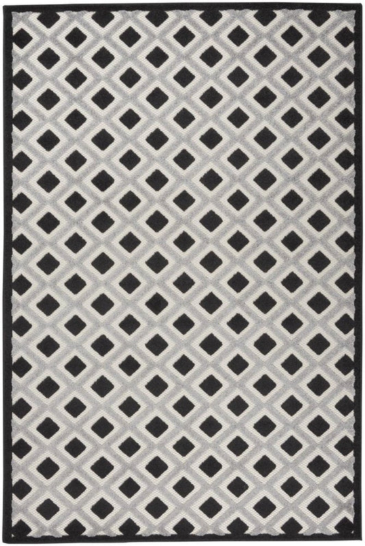 8' X 11' Blue And Gray Indoor Outdoor Area Rug
