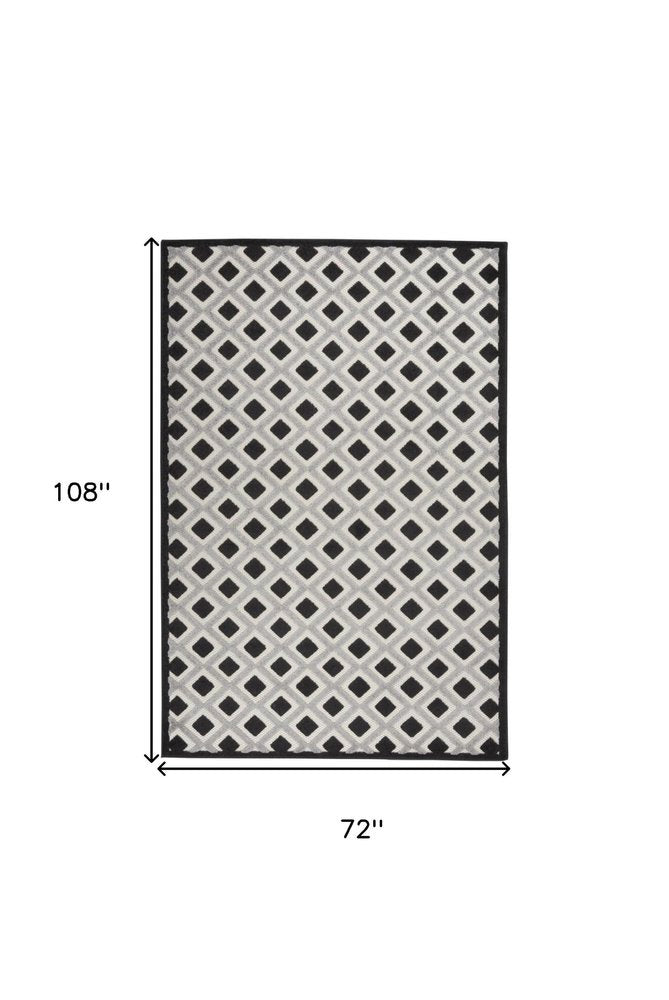 8' X 11' Blue And Gray Indoor Outdoor Area Rug HomeRoots