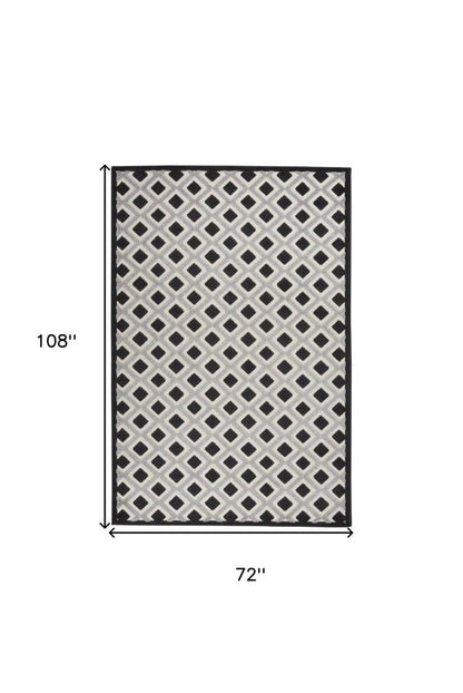 8' X 11' Blue And Gray Indoor Outdoor Area Rug HomeRoots
