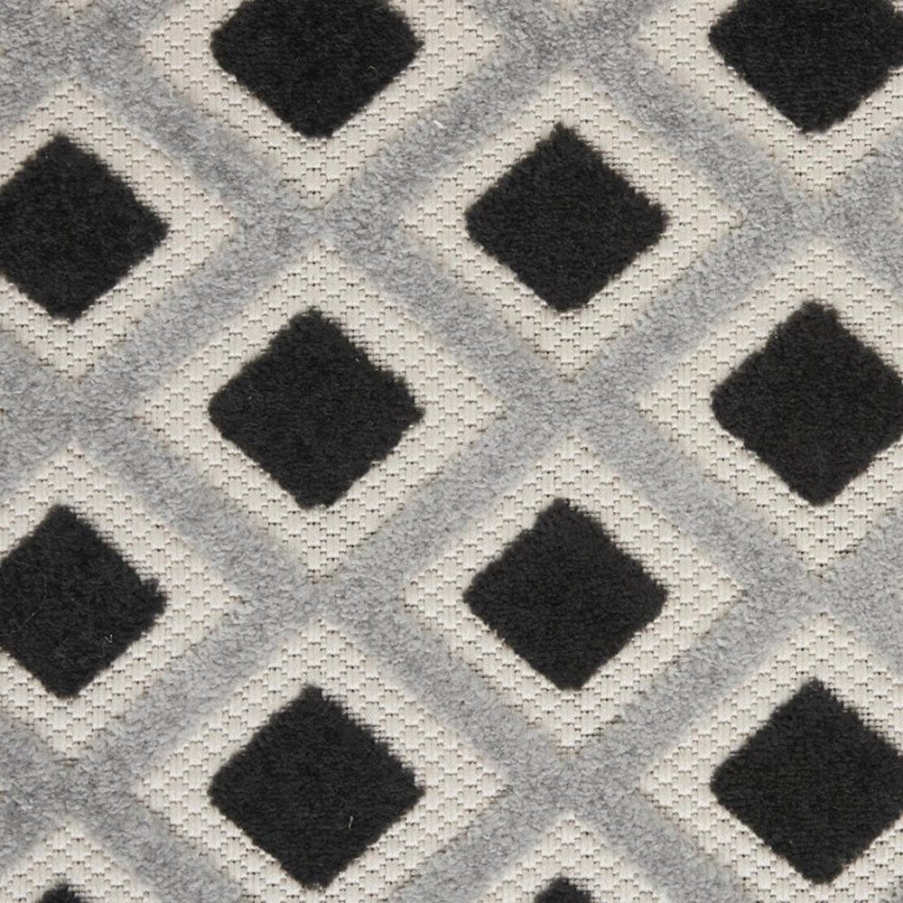 8' X 11' Blue And Gray Indoor Outdoor Area Rug — view 11