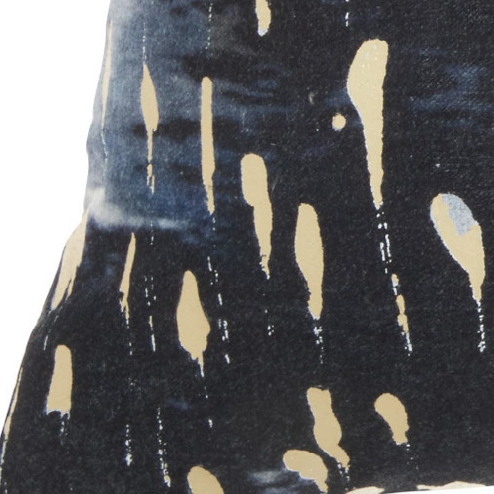 Blue Abstract Lumbar Pillow — view 5