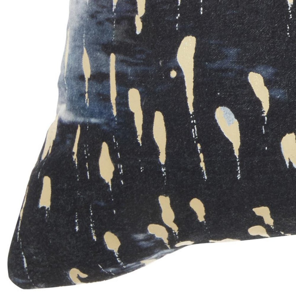 Blue Abstract Lumbar Pillow — view 6