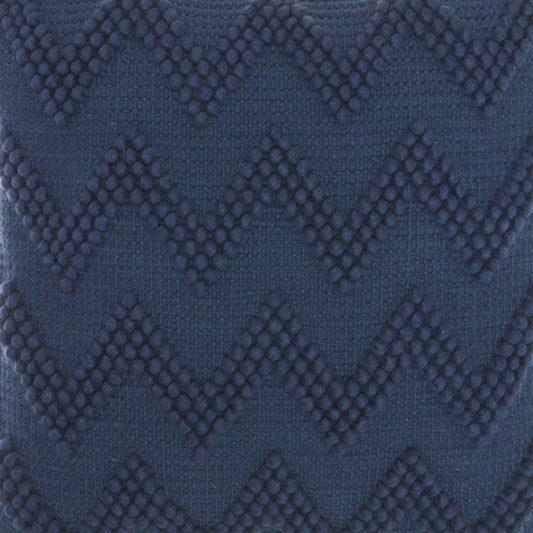 Dark Blue Chevron Detail Throw Pillow