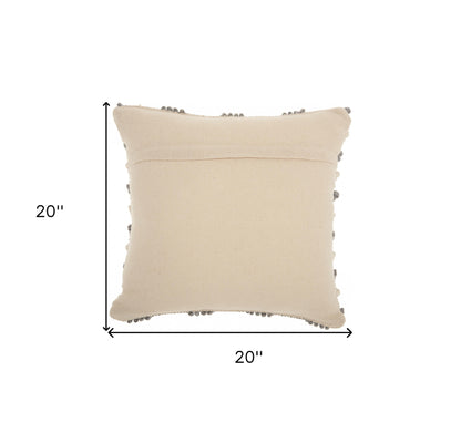 Bohemian Cream Detail Throw Pillow