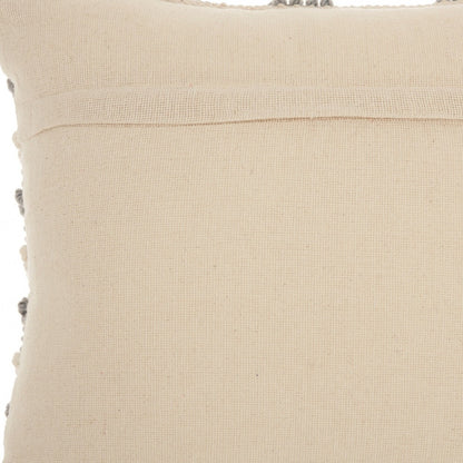 Bohemian Cream Detail Throw Pillow